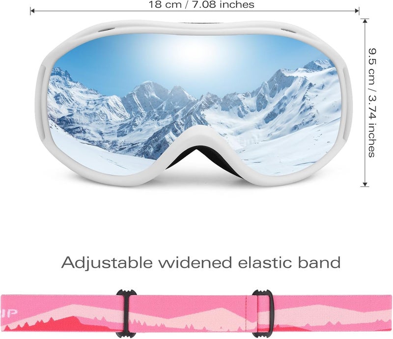 Supertrip Ski Goggles Men Women Anti-Fog Snow Goggles UV Protection Snowboard Goggles for Adult Youth - Image 5